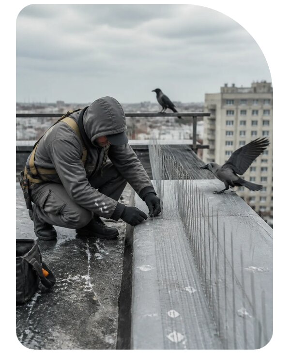 Защита от ворон под ключ в Нижнем Новгороде по цене от 5211 р. | Сенат-Ннн